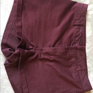 Maroon shorts